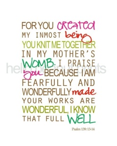 fearfully and wonderfully made, colorful